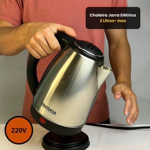Chaleira Jarra Elétrica 2 Litros 220V - Inox