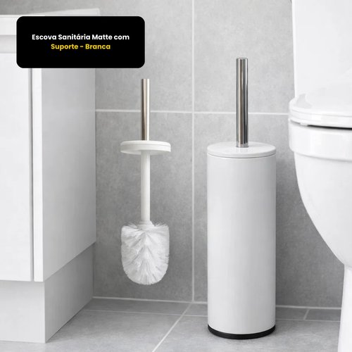spy23hvh7lf-lg.jpg Escova Sanitária Matte com Suporte - Branca