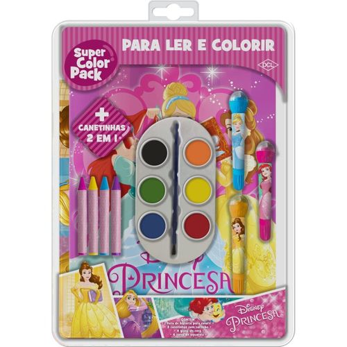 Livro Disney Super Color Pack - Princesas