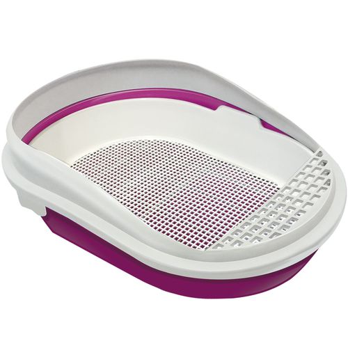 txe6igaddm-lg.jpg Caixa Areia Gato Grande Com Grade Furba Rosa