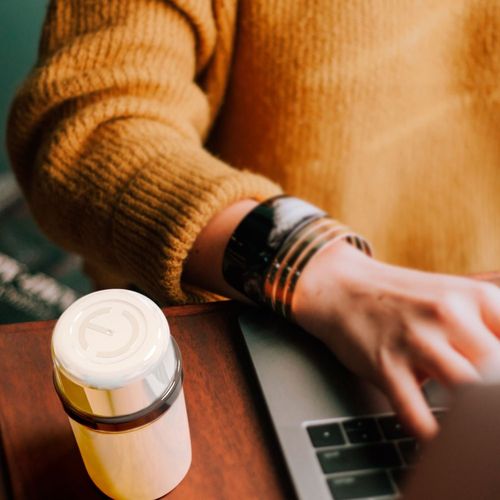 vkr5hwv4rli-lg.jpg Garrafa Térmica Unitermi 250ml para Café Chá Água Leite - Branca