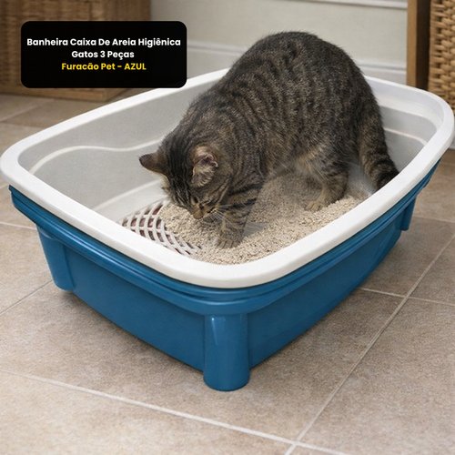 vp7e9s16p7-lg.jpg Banheira Caixa De Areia Higiênica Gatos 3 Peças Furacão Pet - AZUL