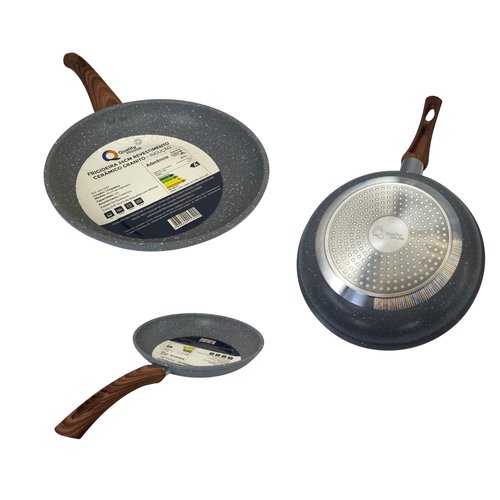 Frigideira Com Revestimento Cerâmico 24 cm - Cinza