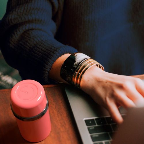 x0utnrbjema-lg.jpg Garrafa Térmica Unitermi 250ml para Café Chá Água Leite - Rosa