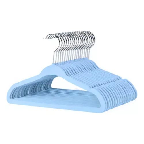 xicc0xx9x2-lg.jpg Kit 10 Unidades Cabide Infantil Veludo Azul