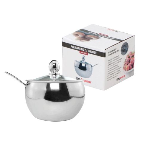ya0yofwj61-lg.jpg Açucareiro Em Aço Inox Com Tampa De Vidro E Colher Cozinha