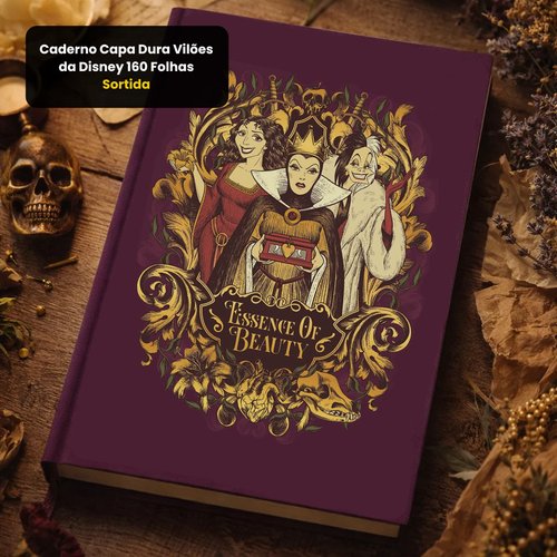 ylxvv1t73y-lg.jpg Caderno Capa Dura Vilões da Disney 160 Folhas - Sortida