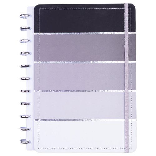 Caderno Listral Preto Disko Grande G Capa Dura Disco Reposicionável